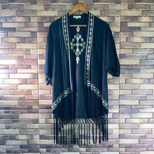 Womens World Market Kimono With Tassels Small/Medium